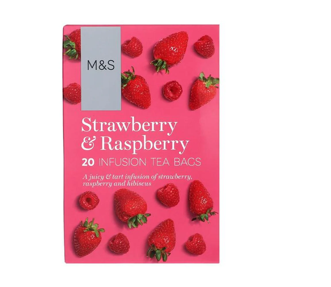 Tea Bag Raspberry Sm M&s Strawberry & Raspberry Infusion Tea Bags 20s – SF Trader Global