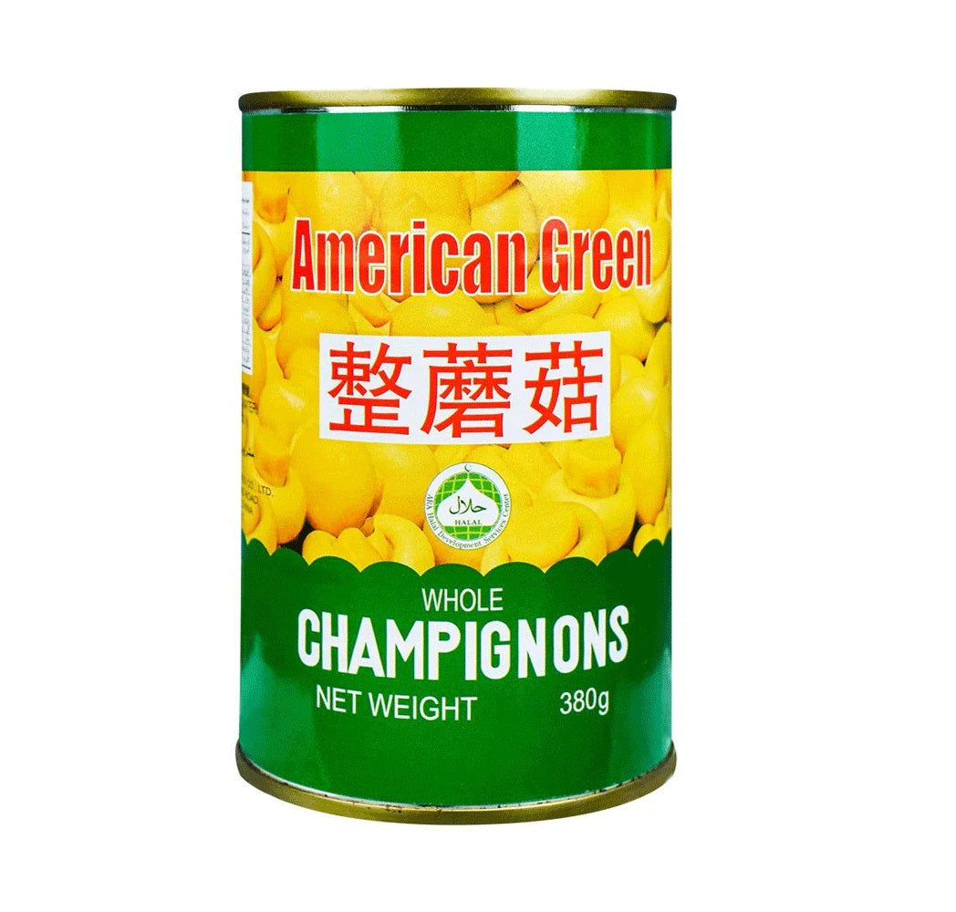 American Green Mushroom Whole Tin 380 Gm