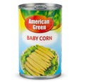 American Green Baby Corn 400g Tin