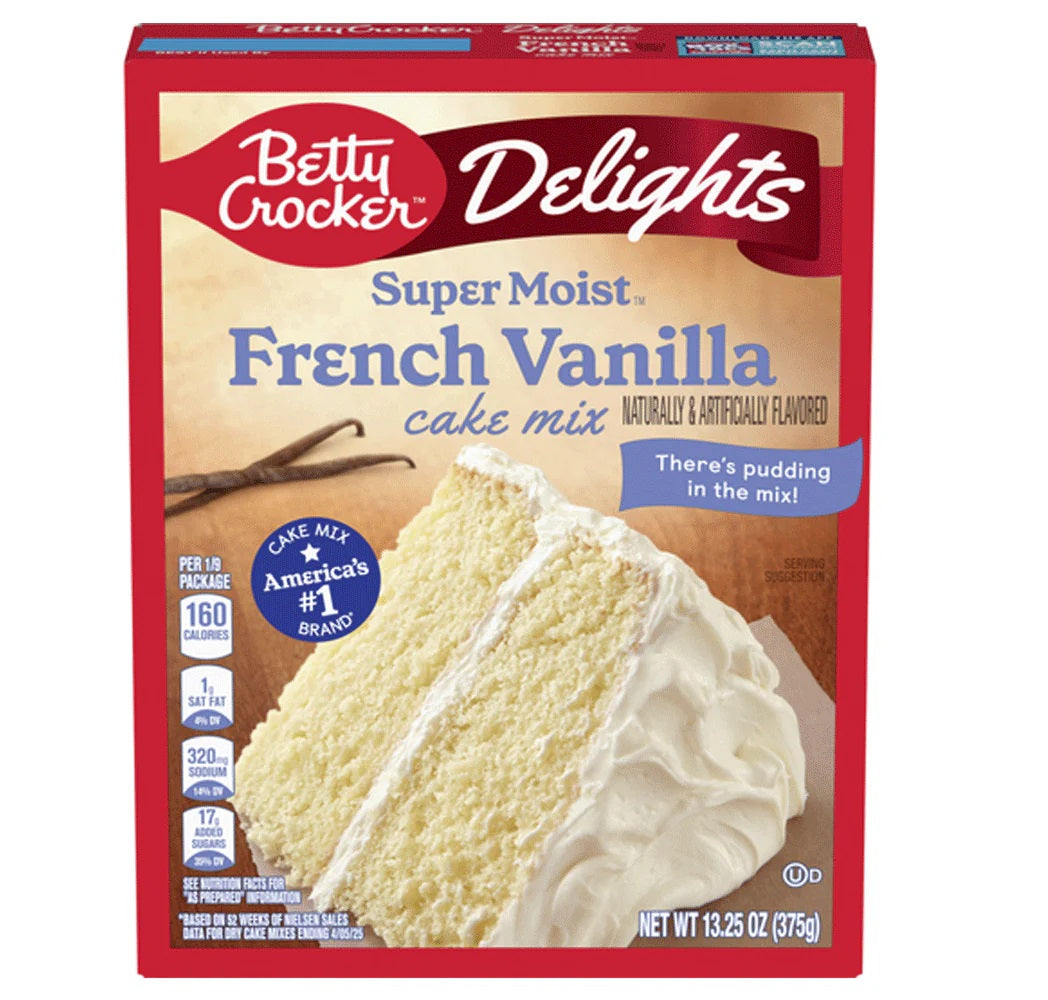 Betty Crocker Super Moist French Vanilla Cake Mix 375 Gm