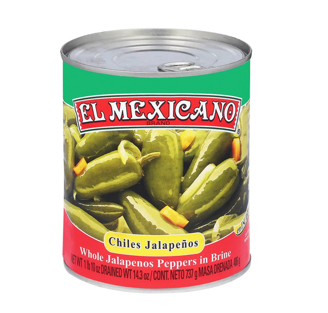 El Mexicano Whole Jalapenos Peppers In Brine 406 Gm