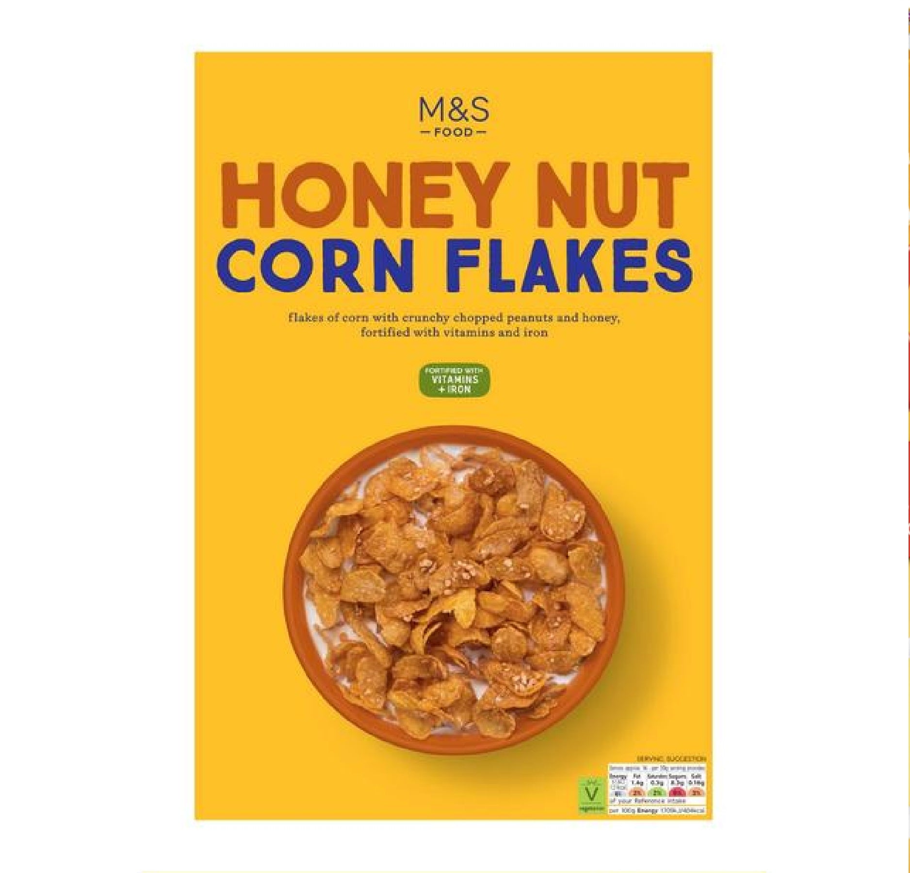 M&s Honey Nut Corn Flakes 500g